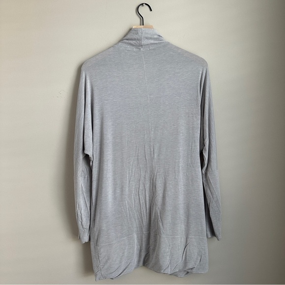 prAna Women’s Gray Open Front Long Cardigan Sweater Pockets Modal Blend Size M - Picture 2 of 6